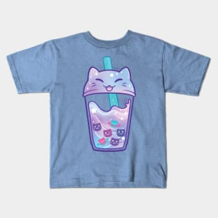 Boba Kit-tea! Kids T-Shirt